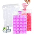 thumbnail image 1 of 4 Pack 960 Ice Cubes Disposable Ice Bag, Easy-release Ice Cube Trays With Silicone Funnel For Cocktail, Freezer, Coffee, 1 of 5