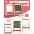 thumbnail image 2 of JOYOOSS Easel for Kids Art Easel Kids Easels for Toddlers Easel,Dual-Sided Adjustable Wooden Magnetic Board for Kids 106-RED, 2 of 6