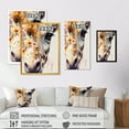 thumbnail image 4 of Designart Giraffe Portrait With Sunflowers I Canvas Wall Art, 4 of 5