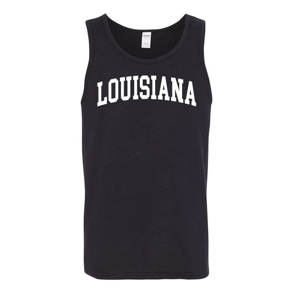 Wild Bobby State of Louisiana College Style Men Tank Top