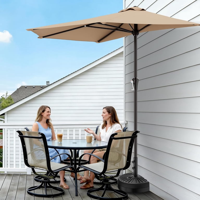 bambrella patio umbrellas Sirocco Bamboo Side Wind Umbrella