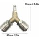 thumbnail image 2 of Conector de compresor, distribuidor de aire comprimido, conector de aire comprimido de 3 vías de liberación rápida de 1/4 con distribuidor en Y de rosca macho esquí esquí Gafas de esquí, 2 of 5
