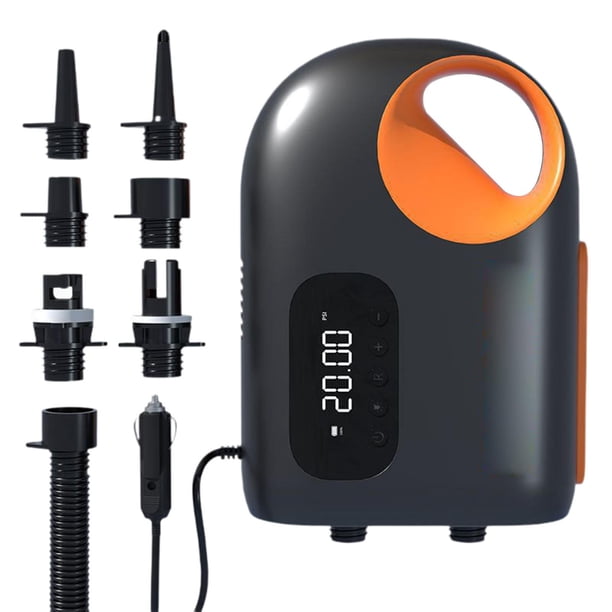 Bomba de aire eléctrica,Bomba de aire eléctrica para neumáticos inflables de juguetes de piscina,Bolsa de almacenamiento al vacío para tabla de remo con bolas de bomba de aire,Colchón de