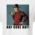 thumbnail image 3 of Nightmare on Elm Street - Hay Gurl Hay - Juniors Cropped Cotton Blend T-Shirt, 3 of 5