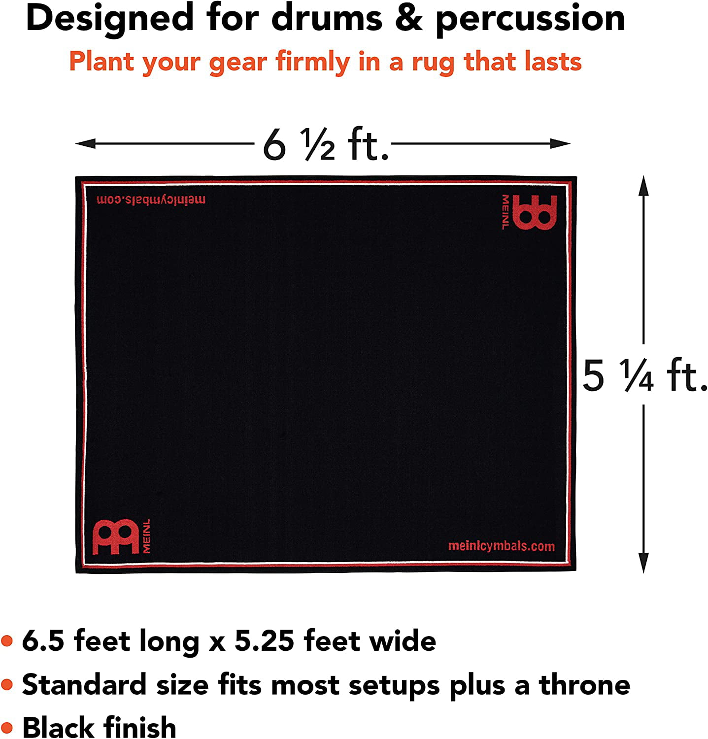 Meinl Cymbals Drum Rug - Oriental (78 x 63) - 840553012712