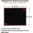 thumbnail image 2 of MEINL Drum Rug 5.25'x6.5' Black, 2 of 7