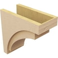 thumbnail image 5 of 10"W x 20"D x 20"H Classic Rivera Rough Cedar Woodgrain TimberThane Corbel, Primed Tan, 5 of 6