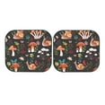 thumbnail image 7 of Bingfone Mushroom With Snails Print 2-Piece Sun Shade Front Windshield - Foldable Car Front Window Sunshades For Most Sedans Suv Truck - Small, 7 of 7