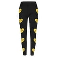 thumbnail image 4 of Valentines Day Leggings for Women High Waisted Full Length Love Heart Graphic Yoga Pants Athletic Workout Running Slim Leg Tight Pants, 4 of 5