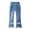 White, variant on Krdevn Girls Casual Jeans Elastic Waist Denim Wide Leg Pants Toddler Trousers,3-4 Years
