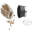 thumbnail image 3 of Pepper Grinder Mill Glass Salt Herb Spice Hand Manual Cooking BBQ Seasoning Kitchen Tools,Black, 3 of 6