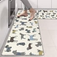 thumbnail image 2 of Kitchen Rugs Sets Of 2,Cute Animal Dogs Anti Fatigue Kitchen Mat Rugs Non Slip Washable,Decorative Kitchen Floor Mats for Kitchen,Sink,Laundry,17"X47", 2 of 5