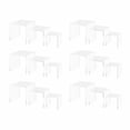 thumbnail image 2 of 6 Pack Acrylic Riser Display Stands Clear Plexiglass 3", 4", 5" High Square Retail Store Tabletop Showcase Platforms for Products and Merchandise by Marketing Holders, 2 of 4
