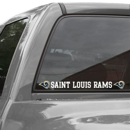 - St. Louis Rams Die Cut Transfer Decal Strip - White