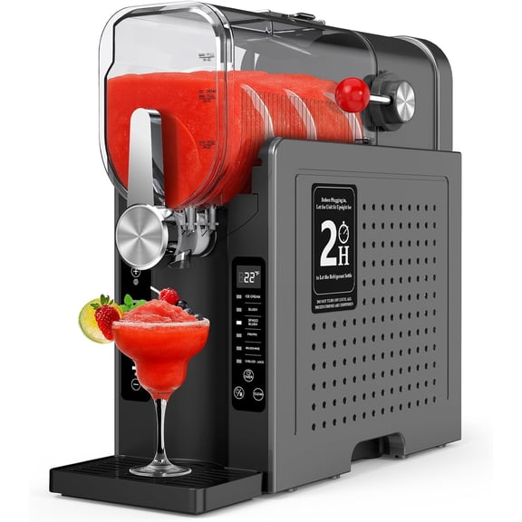 Slushie Machine for Home – 70oz Frozen Drink Maker with 6 Presets, No Ice Needed, 360° Mixing, One-Touch Self-Cleaning, Ice Cream & Smoothie Machine for Margaritas, Frappés, Cocktails & More