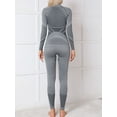 thumbnail image 5 of Sociala Thermal Underwear for Women, Long Johns Ski Cold Weather Gear Set Base Layer Warm Winter Top and Bottom Running, 5 of 5