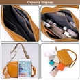 thumbnail image 4 of LHSHID Small Crossbody Shoulder Bag for Women, Tassel PU Leather Handbag Ladies Going Out Satchel With Two Shoulder Straps, 4 of 7