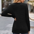 thumbnail image 6 of Npasoilc Tops for Women Trendy Knitting Strip Long Sleeve Button Down V-Neck Pullover Lightweight Blouse Solid Color Casaul Slimming Shirts, 6 of 6