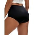 thumbnail image 3 of INSPIRE CHIC Women's Floral Lace Briefs Panties Breathable Comfortable Mid Rise Underwear Black M, 3 of 4