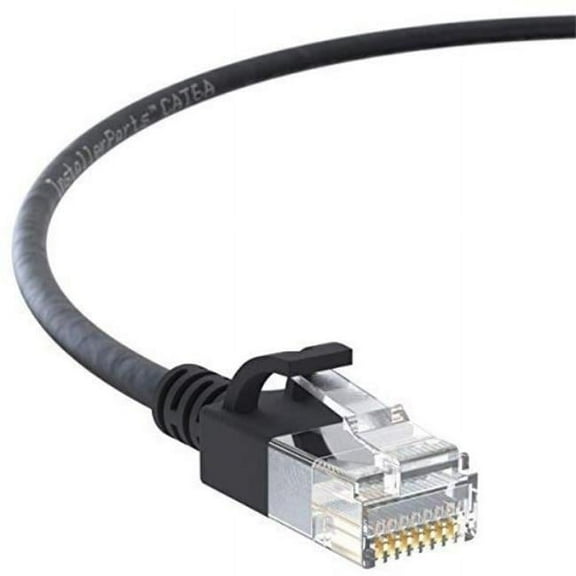 Wavenet WAV-6E04UMBK-PC-30 30 ft. Cat6 Patch Cord Booted Cable, Black