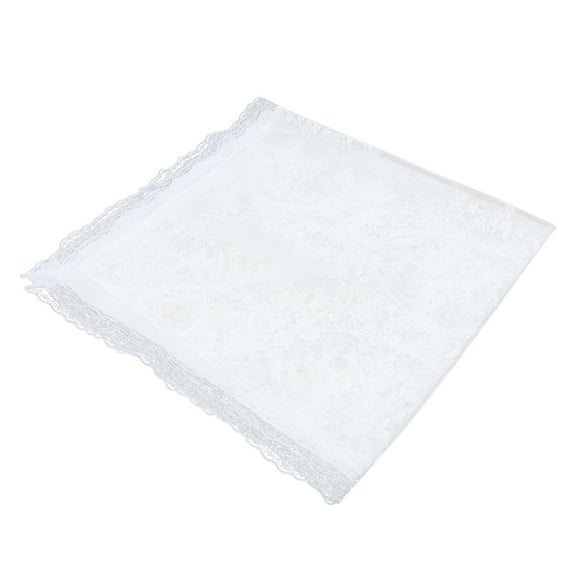 HONMEET Elegant White Lace Tablecloth for Decor and Easy to Clean Round Table Cover 60 inch