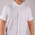 thumbnail image 2 of Camisa Guayabera Yucateca Lino Bordado Cuello Mao M Cuzama, 2 of 5