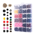 thumbnail image 1 of 1040 Piezas de Ojos y Narices de Seguridad, Ojos de Seguridad para Crochet, Ojos de Crochet de Muñecas de Colores con Arandelas para Animales de Peluche, 1 of 5