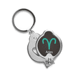 thumbnail image 1 of March April Aries Constellation Pattern Finger Nail Clippers Scissor Stainless Steel Cutter, 1 of 3