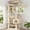 Beige-71 inch, variant on Cat Tree 71-inch-tall Tower For Indoor Cats With 2 Perches 2 Big Condos 2 Hammocks Basket Pad Large Furniture And Condo Beige Hct034m