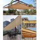 thumbnail image 4 of Rectangular shade net, light color outdoor awning/pool/garage shade cloth, beige, 2x3 meters, 4 of 5