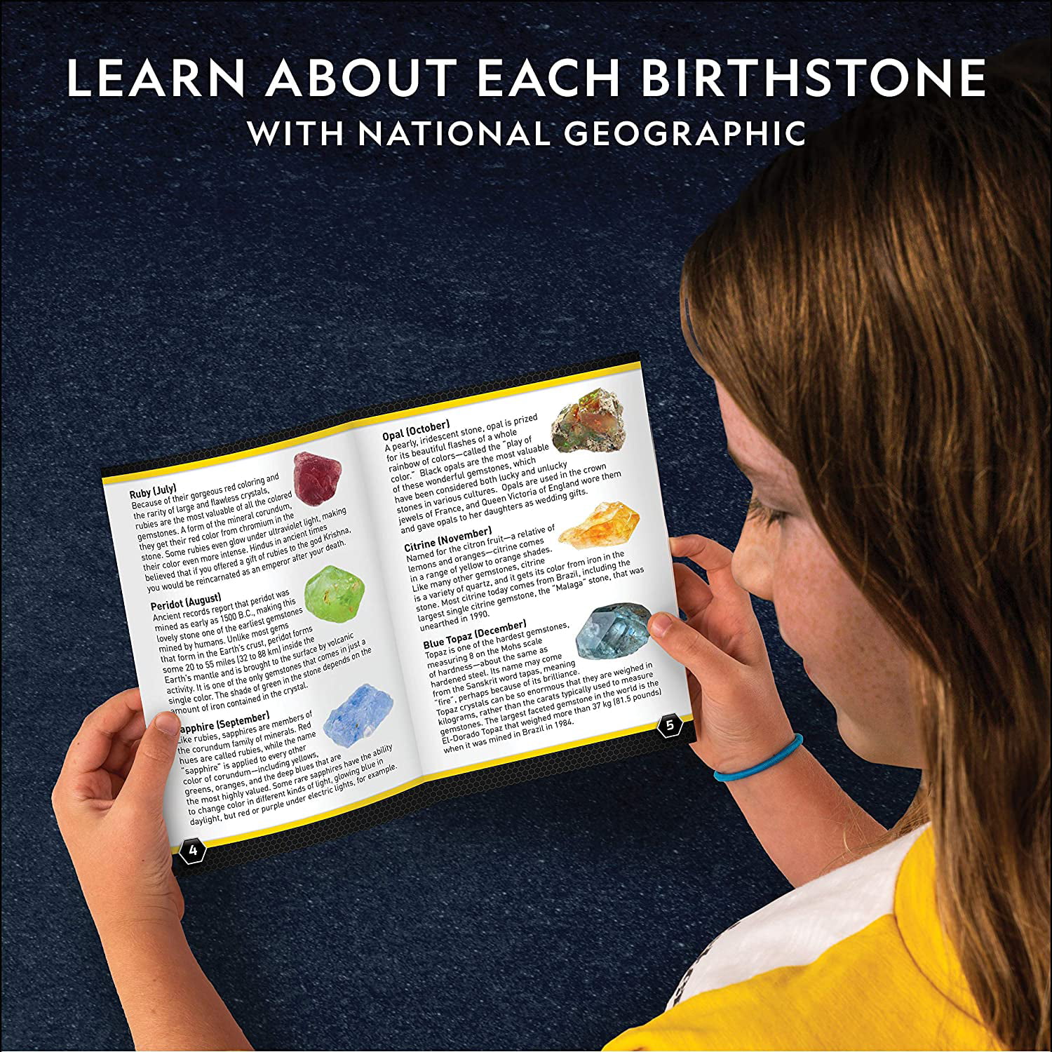 NATIONAL GEOGRAPHIC Birthstone Dig Kit - STEM Science Kit with 12 