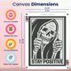 thumbnail image 4 of Kit de arte con diamantes para Halloween con diseño moderno «Stay Positive», 4 of 9