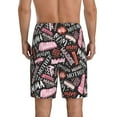 thumbnail image 3 of Daiia Various Languages Mother Mens Woven Stretch Pajama Short,Short Pajama Pants-Large, 3 of 9