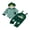 Green, variant on RUINIXCW Baby Boy Fall Outfit Striped Long Sleeve Romper Applique Overall Pants Hat