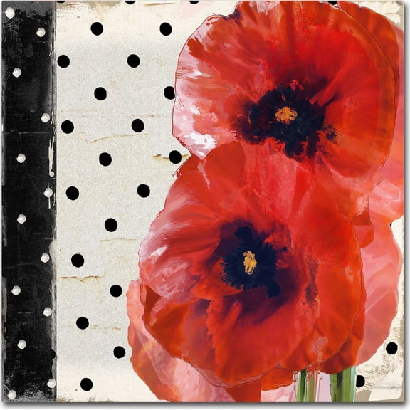 Trademark Fine Art "Scarlet Poppies I" Canvas Art by Color Bakery