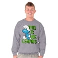 thumbnail image 5 of Smurfs Funny Attitude Don't Care Sweatshirt for Men or Women Brisco Brands S, 5 of 6