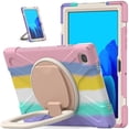 thumbnail image 3 of Funda colorida para Samsung Tab A7 de 10,4 pulgadas T500 con soporte de anillo ajustable grande y protección contra golpes., 3 of 5
