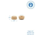 thumbnail image 4 of Woodpeckers Wood Axle Caps ½ Inch Diameter Pack of 250 Perfect for Mini Wooden Wheels and Wagon Wheel Replacement, 4 of 6