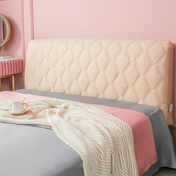 All-inclusive Bed Head Cover, Bed Headboard Cover Protector Padded, Stretch Headboard Slipcover, for Upholstered Bedroom Headboard