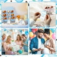 thumbnail image 3 of Diartpaint 50 Sets Baby Shower Organza Bags for Boy Girl, Sprinkled with Love Drawstring Bags with Tags String, Thank You Cards and Guests Favor Bags for Candy Soap Goody Baby Party Gift (Donut), 3 of 6