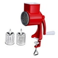thumbnail image 3 of GROWTH TANK Rotary Cheese Shredder Nut Chopper Aluminum Alloy Household Corn Mill with Table Red 2 Blade, 3 of 9