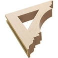 thumbnail image 6 of Ekena Millwork 3 1/2"W x 20"D x 20"H Imperial Traditional Rough Cedar Woodgrain TimberThane Bracket, Primed Tan, 6 of 7