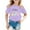 Purple, variant on Girls Shirts Size 12-14 Easter Fashion Prints Shirt Short Sleeve Casual Crewneck T-Shirts Soft and Comfortable Summer Tees Children Clothing Beige 6-7 Years