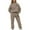 Khaki, variant on WREESH Women's Fashion 2025 Fall Outfits Loose Hoodie and Jogger Sweatpants 2-Piece Lounge Sweatsuit Sets with Pockets Beige