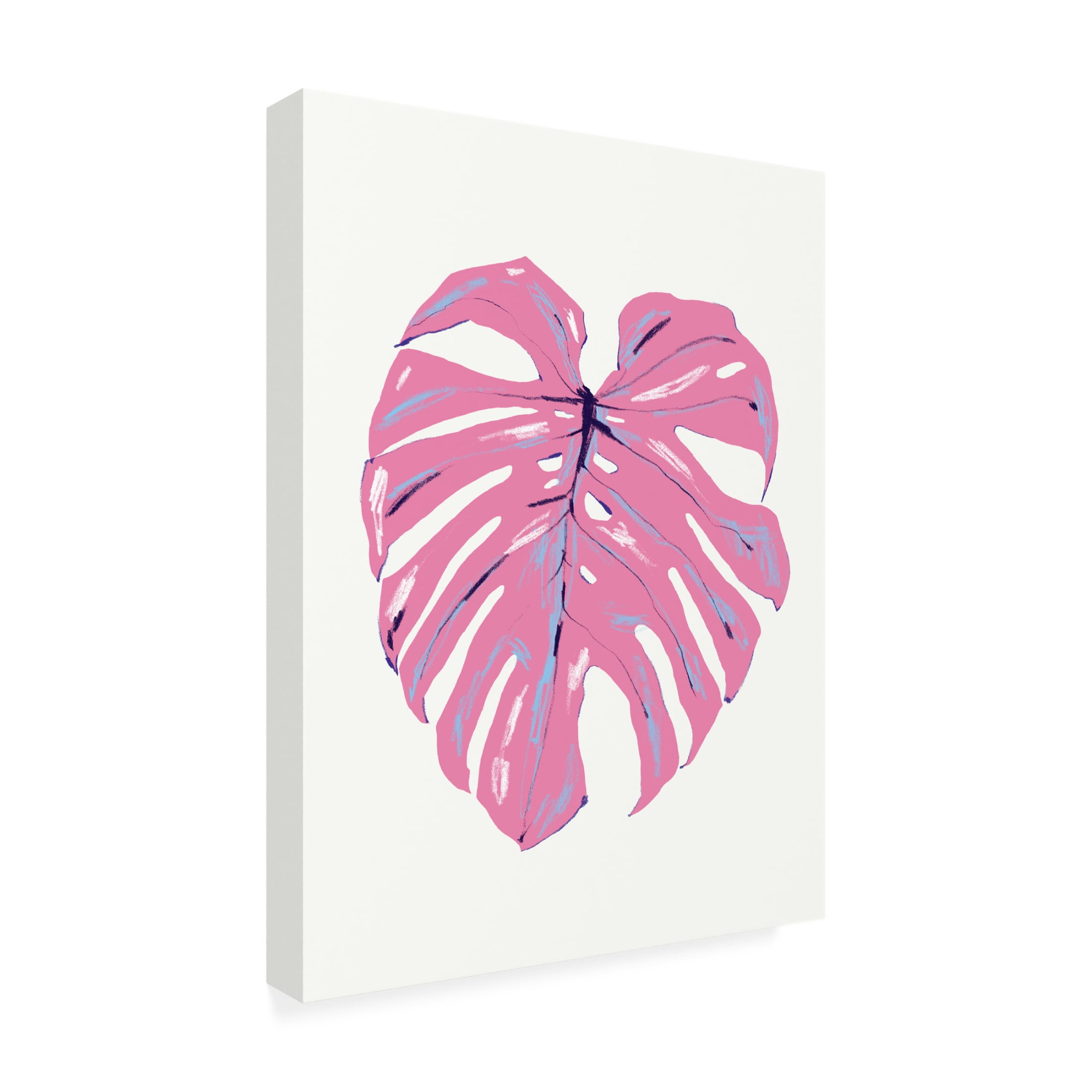 Trademark Fine Art Francesco Gulina Monstera Leaf Pink Canvas Wall Art -  Walmart.com