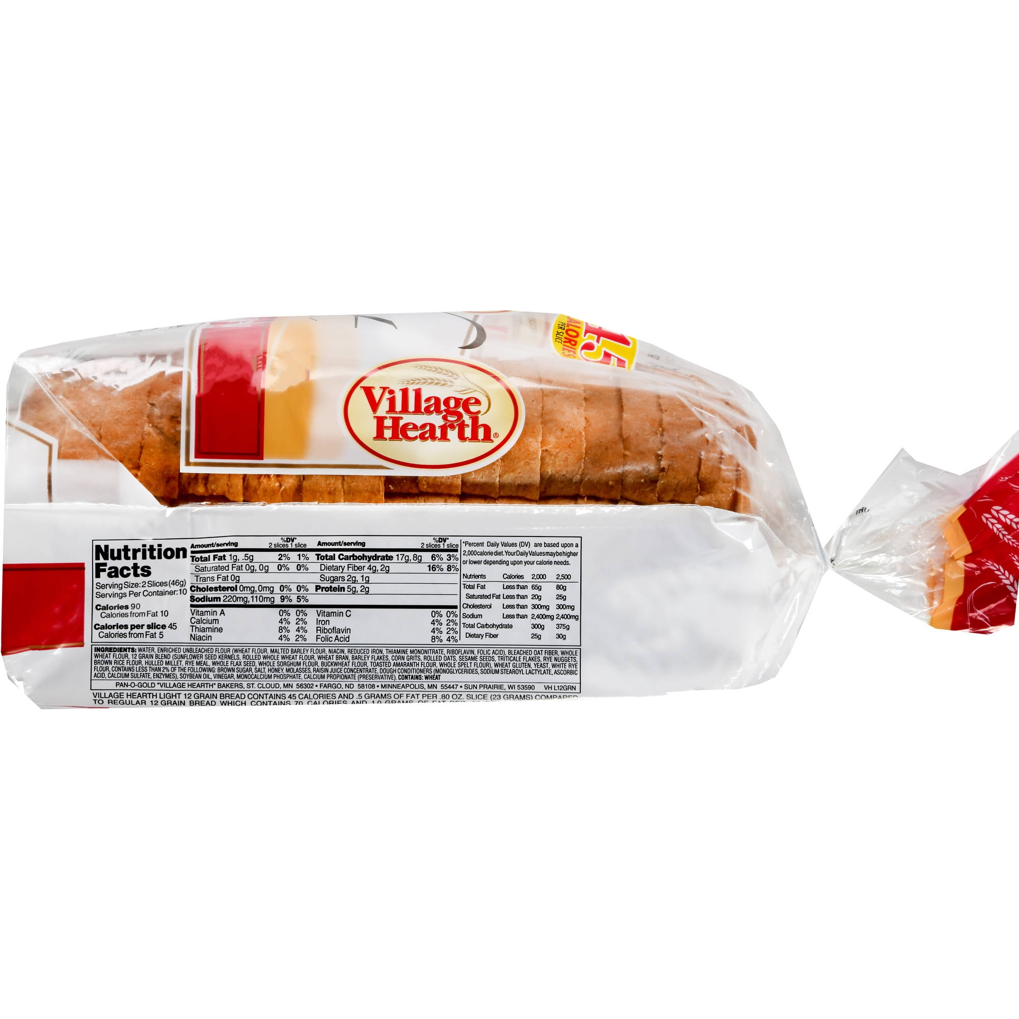 Village Hearth Light Grain Bread, 16 oz