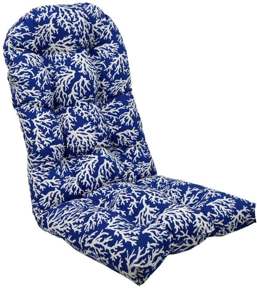 RSH Décor Floral Outdoor Patio Single Tufted Adirondack Chair Seat
