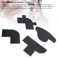 thumbnail image 4 of Enhancement Card for Barber, Accurate 4 Pcs Beard Shaping Tool Hairline Fill Straight Curved Lines  for Barber Designing, 4 of 7