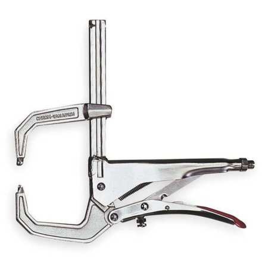 Bessey Clamp, SuperGrip deep reach, 4 1/2 In. x 3 In. Throat, 310 lb