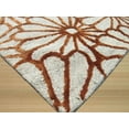 thumbnail image 3 of Hand-tufted Wool & Viscose Beige Transitional Trellis Sunflower Rug, 3 of 5
